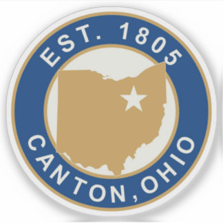 Seal of Canton, Ohio, USA Sticker