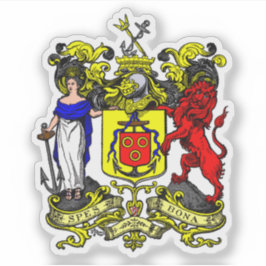 Seal of Cape Town, the Republic of South Africa Sticker