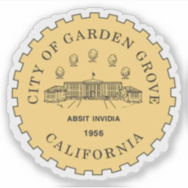 Seal of Garden Grove, California, USA Sticker