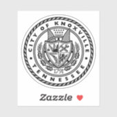 Seal of Knoxville, Tennessee, USA Sticker (Vel)