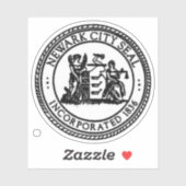 Seal of Newark, New Jersey, USA Sticker (Vel)