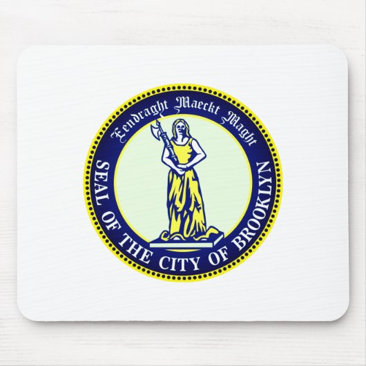 Seal Of The Borough Of Brooklyn New York _1  Muismat (Voorkant)