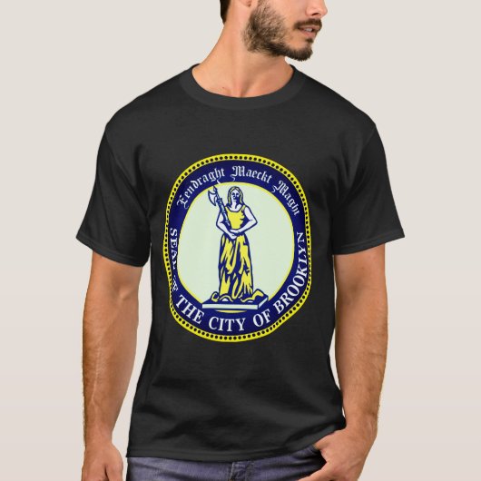Seal Of The Borough Of Brooklyn New York _1  T-shirt (Voorkant)