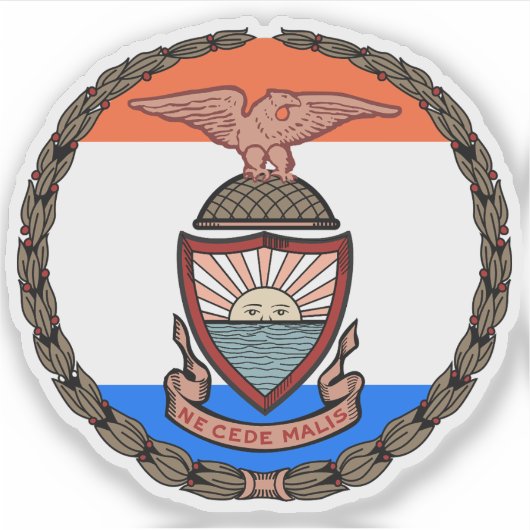 Seal of the Bronx, New York City, USA Sticker (Voorkant)