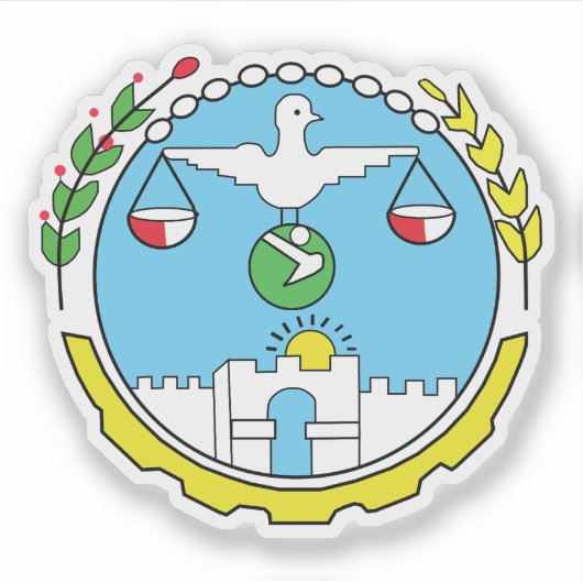Seal of the Harari Region, Ethiopia Sticker (Voorkant)