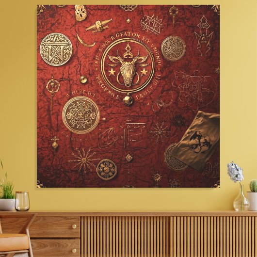 Seal of the Hidden Order Canvas Afdruk (Insitu (Woonkamer))