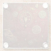 Seal of the Hidden Order Glazen Onderzetter (Achterkant)