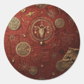 Seal of the Hidden Order Ronde Sticker (Voorkant)