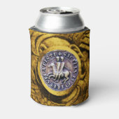 SEAL OF THE KNIGHTS TEMPLAR, Gold Griffins Blikjeskoeler (Blikje Achterkant)