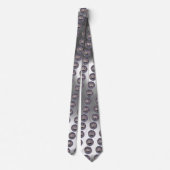 SEAL OF THE KNIGHTS TEMPLAR Grey White Gem Stropdas (Achterkant)