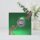 SEAL OF THE KNIGHTS TEMPLAR Jade green Kaart (Staand voorkant)