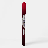 SEAL OF THE KNIGHTS TEMPLAR MONOGRAM burgundy iPhone Hoesje (Rechterkant)