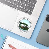 Seal of the Marsabit County, the Republic of Kenya Sticker (Laptop met iPhone)