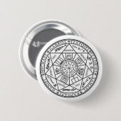 Seal Of The Seven Archangels Ronde Button 5,7 Cm (Voorkant /achterkant)