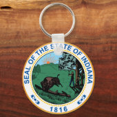 Seal of the State of Indiana Sleutelhanger (Voorkant)