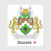 Seal of Transkei, the Republic of South Africa Sticker (Vel)