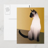 Seal Point Siamese Cat Briefkaart (Voorkant / Achterkant)