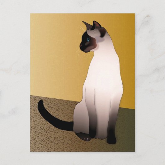 Seal Point Siamese Cat Briefkaart (Voorkant)