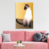 Seal Point Siamese Cat Canvas Afdruk (Insitu (Woonkamer))