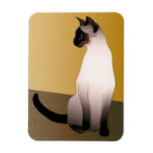 Seal Point Siamese Cat Magneet (Verticaal)