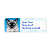 Seal Point Siamese Etiket (Voorkant)