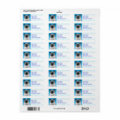 Seal Point Siamese Etiket (Full Sheet)