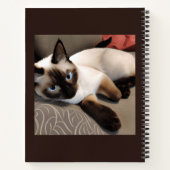 Seal Point Siamese kattenportretjournaal Notitieboek (Achterkant)