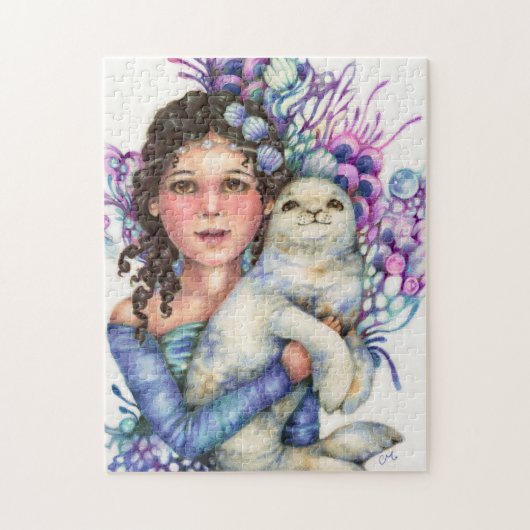 Seal Princess Fantasy Puzzle Legpuzzel (Verticaal)