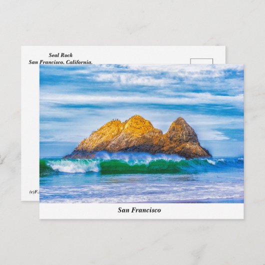 Seal Rock Briefkaart (Voorkant / Achterkant)