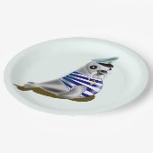 Seal Sailor Grappig Papier Borden -  Papieren Bordje (Gekanteld)