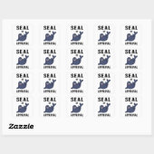 Seal Sealife Dier Schattige Zee Leeuw Seals Lover  Vierkante Sticker (Vel)