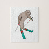 Seal Skier Ski Legpuzzel (Verticaal)