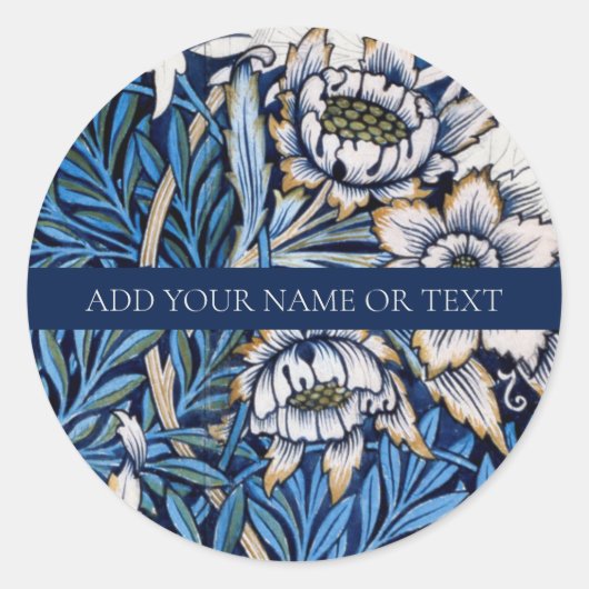 SEAL STICKER : WILLIAM MORRIS (Voorkant)