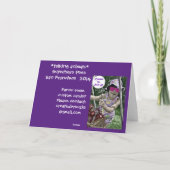 Seal Superhero Pose Kaart (Achterkant)