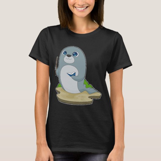 Seal Teacher Boek T-shirt (Voorkant)