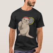 Seal Tennis racket T-shirt (Voorkant)