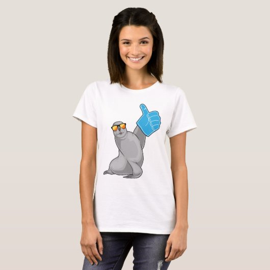 Seal Thumbs up T-shirt (Voorkant volledig)