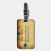 SEAL VAN DE KNIGHTS-TEMPLAR-PLAATS, blauw Bagagelabel (Voorkant verticaal)