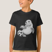 Seal Voetbalspeler Voetbal T-shirt (Voorkant)