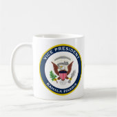 Seal VP Kamala Harris Portrait Coffee Mok (Links)