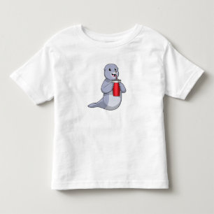 Seal with Drinking cup Kinder Shirts