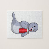 Seal with Drinking cup Legpuzzel (Horizontaal)