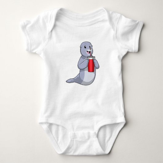 Seal with Drinking cup Romper (Voorkant)