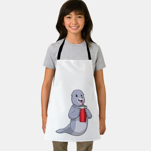 Seal with Drinking cup Schort (Insitu)