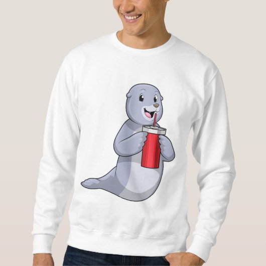Seal with Drinking cup Trui (Voorkant)
