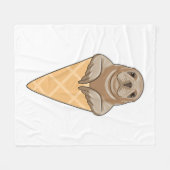 Seal with Ice cream cone Fleece Deken (Voorkant (Horizontaal))