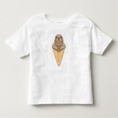 Seal with Ice cream cone Kinder Shirts (Voorkant)