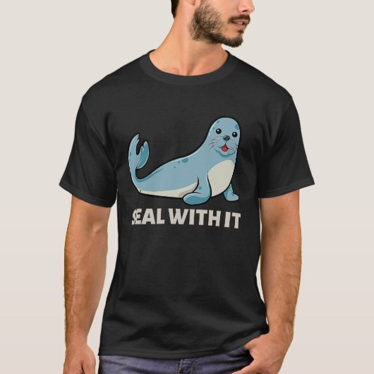 Seal With It  Seal Saying Seal Pun Love Seals T-shirt (Voorkant)