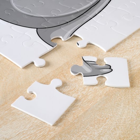 Seal with Party hat Party Legpuzzel (Zijkant)