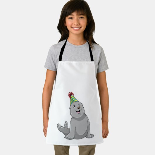 Seal with Party hat Party Schort (Insitu)